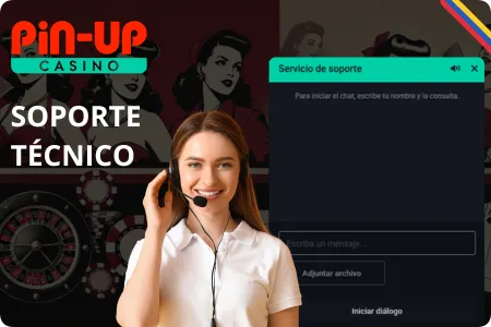 Soporte técnico de Pin Up Casino