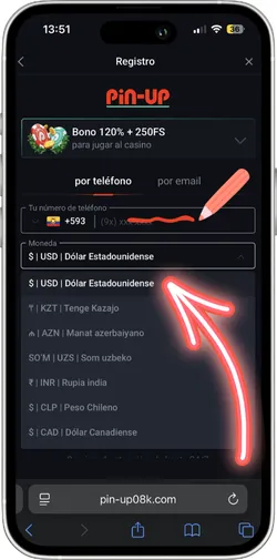 Llenar datos personales para registro con teléfono